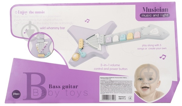 Игрушка музыкальная Funmuch Бас-гитара FM777-2 - фото 3