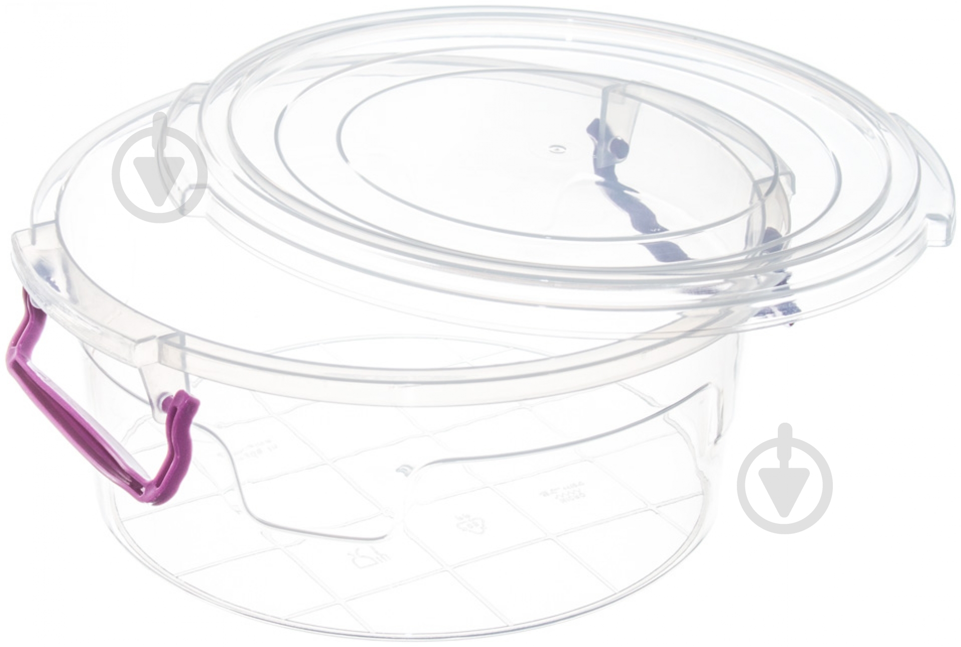 Контейнер для хранения универсальный 0,6 л круглый 70x140x150 мм - фото 2