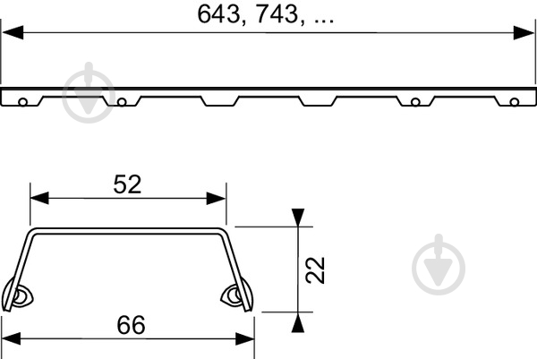 Декоративная решетка TECE Drainline 601283 - фото 2
