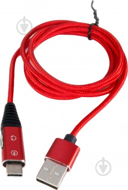 Кабель EXTRADIGITAL USB A - Type C 1 м red (KBU1773) - фото 1