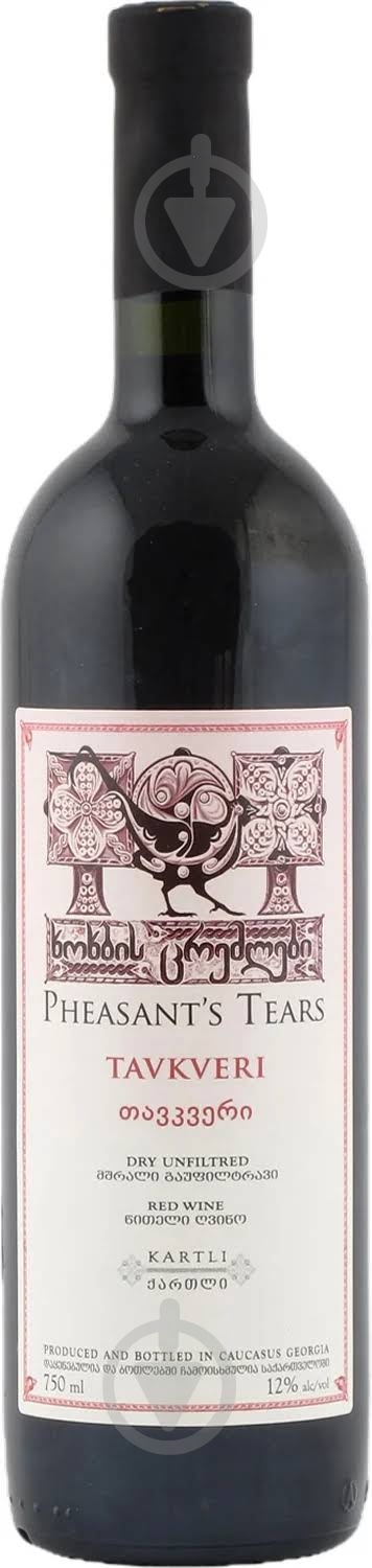 Вино Pheasant's Tears Tavkveri 0,75 л - фото 1
