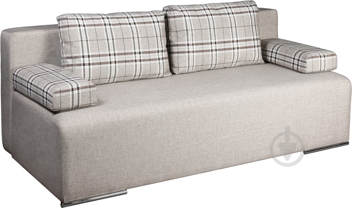 Диван прямий Берегиня Аполло клітинка мокко 1940x910x770 мм - фото 2
