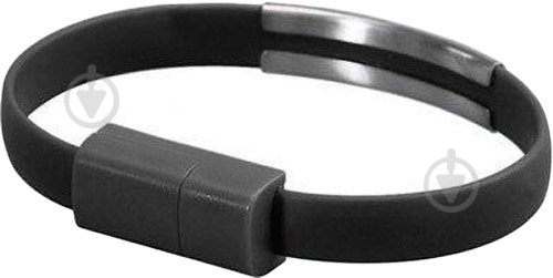 Кабель EXTRADIGITAL Micro USB to USB - браслет 0,2 м black (KBU1783) - фото 1