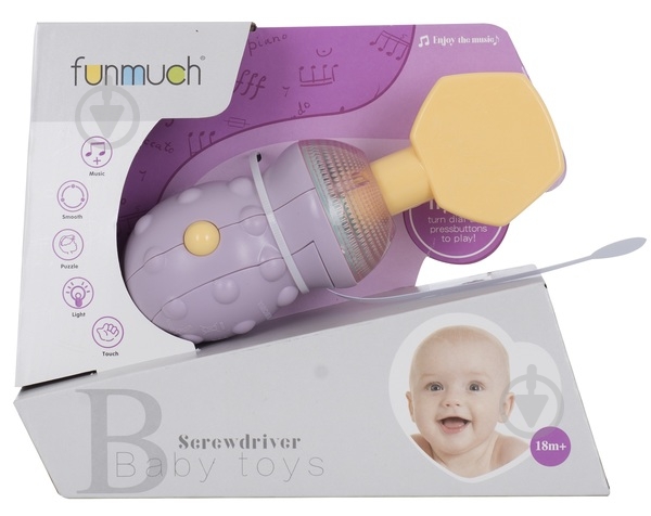 Игрушка музыкальная Funmuch Отвертка FM777-10 - фото 2 Игрушка музыкальная Funmuch Отвертка FM777-10 - фото 2