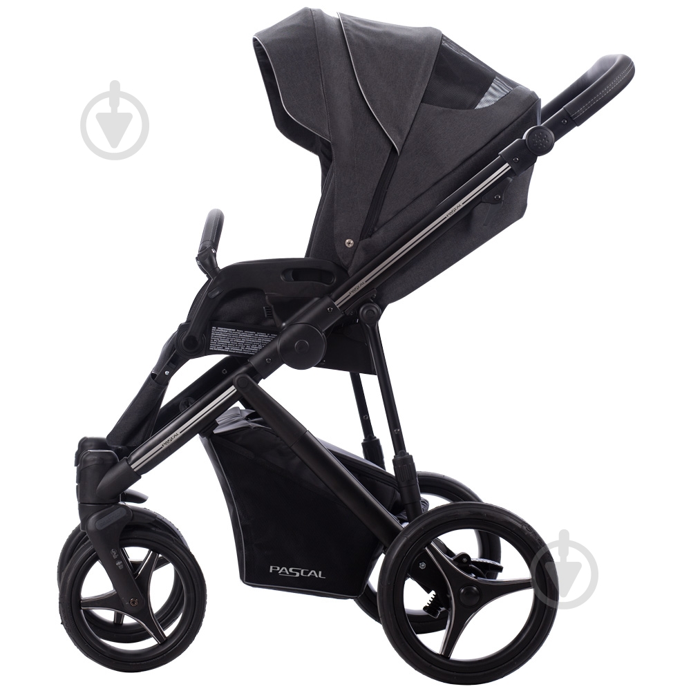 Коляска универсальная 2 в 1 Bebetto PASCAL 01 графит - фото 9