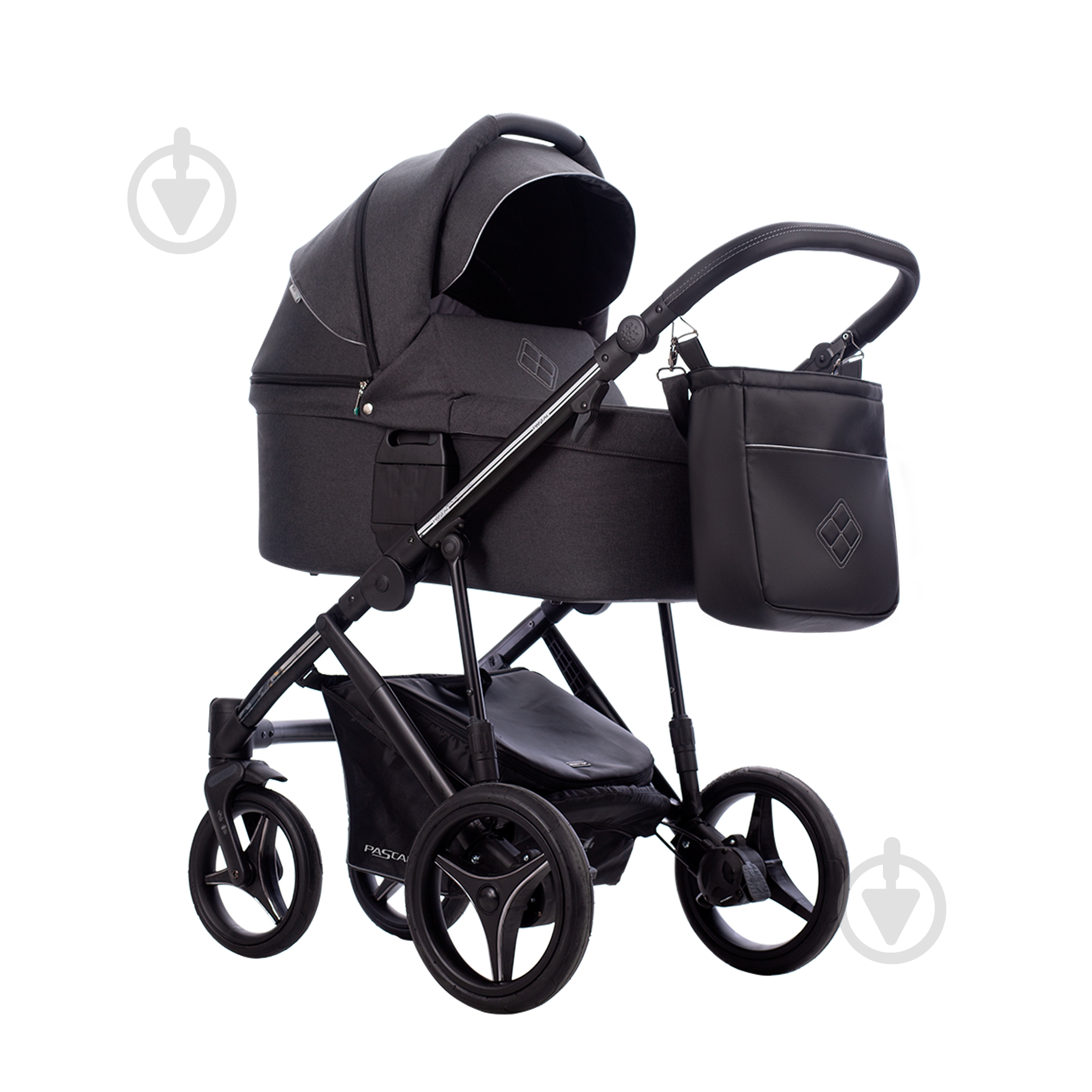 Коляска универсальная 2 в 1 Bebetto PASCAL 01 графит - фото 1
