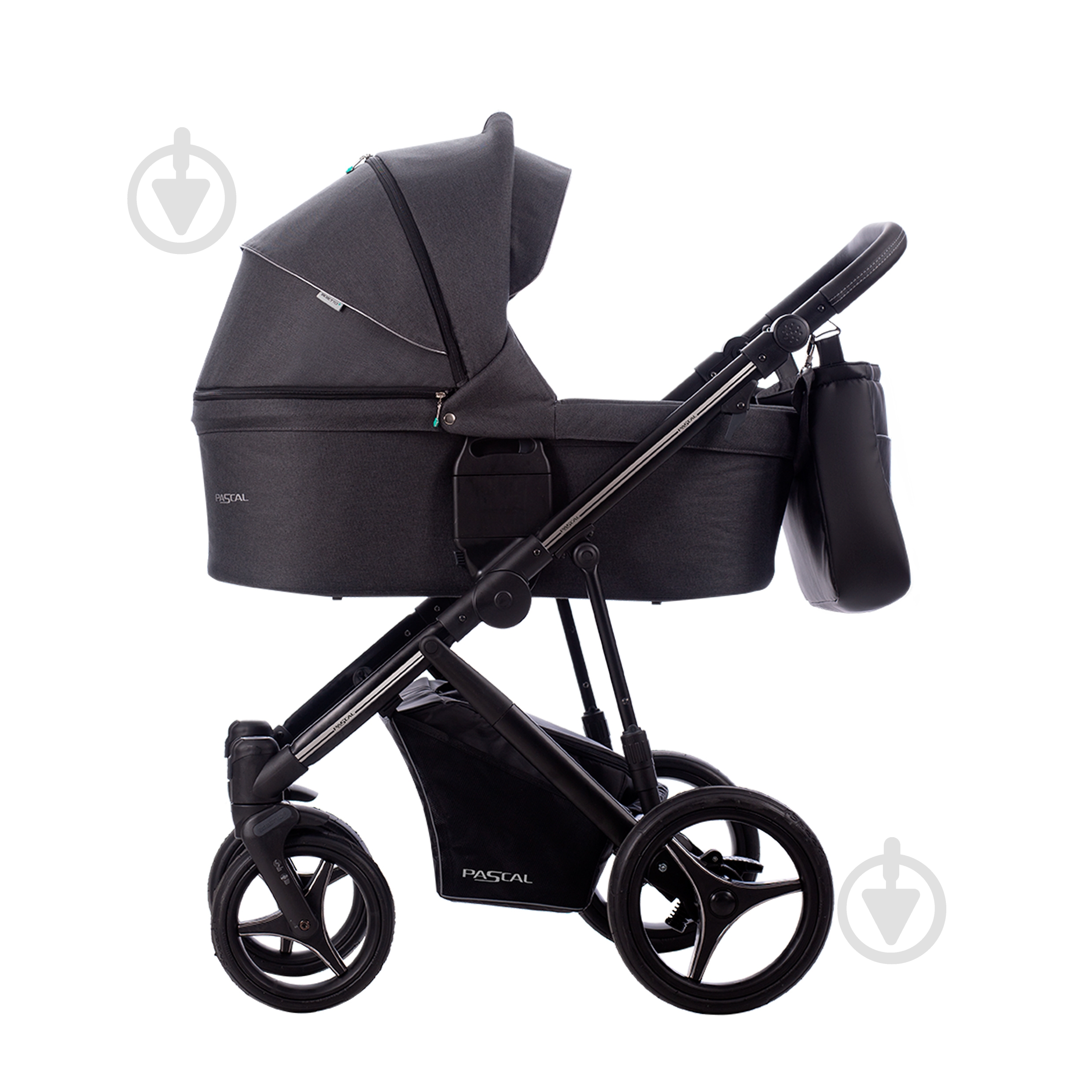 Коляска универсальная 2 в 1 Bebetto PASCAL 01 графит - фото 2