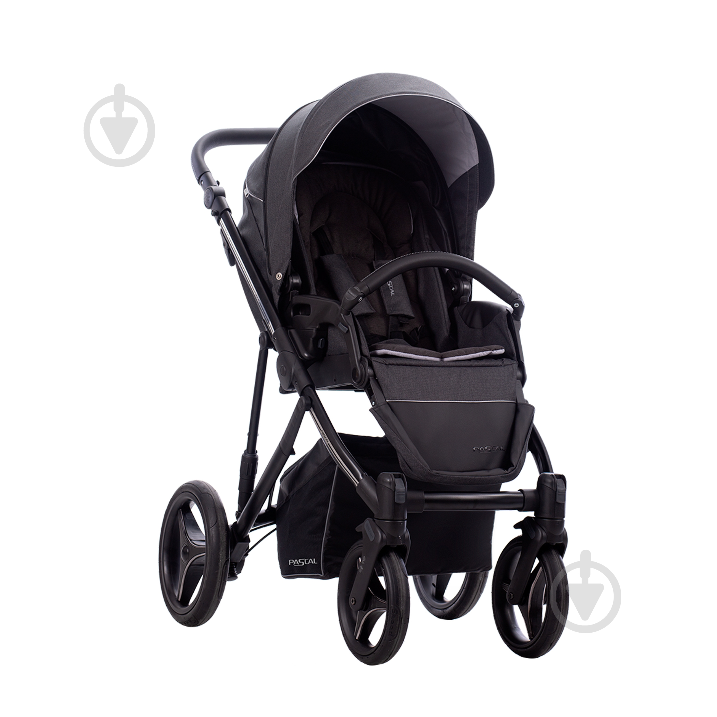 Коляска универсальная 2 в 1 Bebetto PASCAL 01 графит - фото 4