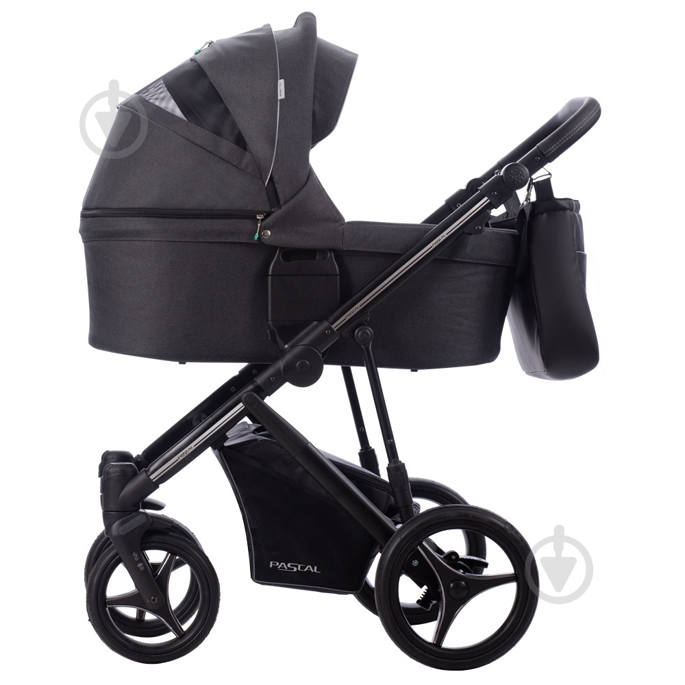 Коляска универсальная 2 в 1 Bebetto PASCAL 01 графит - фото 6