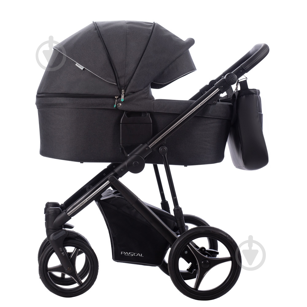 Коляска универсальная 2 в 1 Bebetto PASCAL 01 графит - фото 8