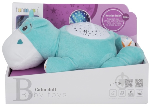 Игрушка музыкальная Funmuch Бегемот с проектором FM666-6 - фото 2