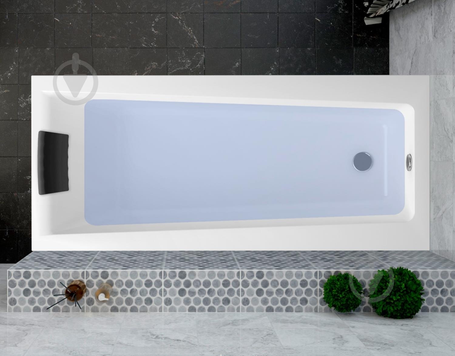 Ванна акриловая Lavinia Boho Rock 1700х750 см с ножками и лицевым экраном - фото 1