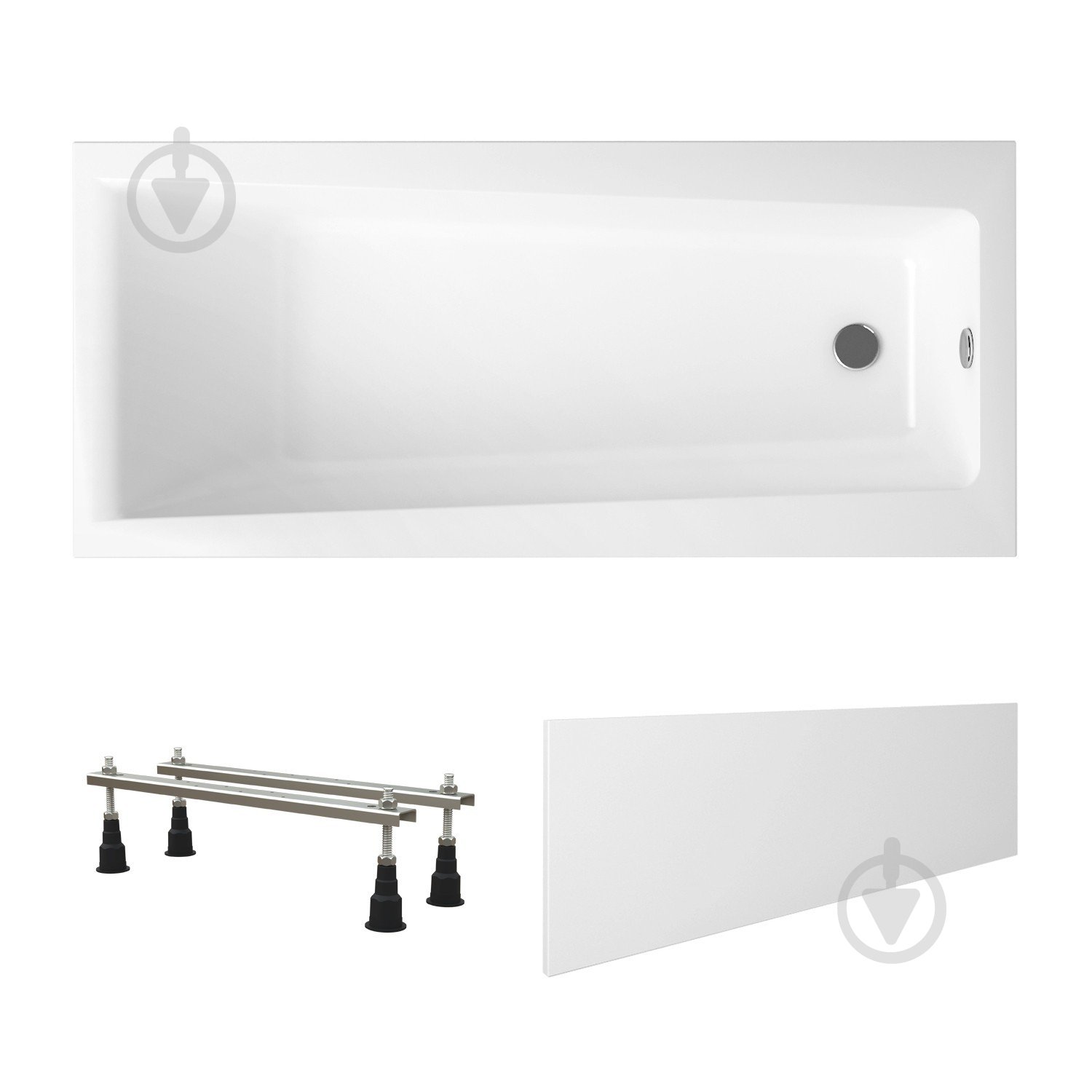 Ванна акриловая Lavinia Boho Rock 1700х750 см с ножками и лицевым экраном - фото 3