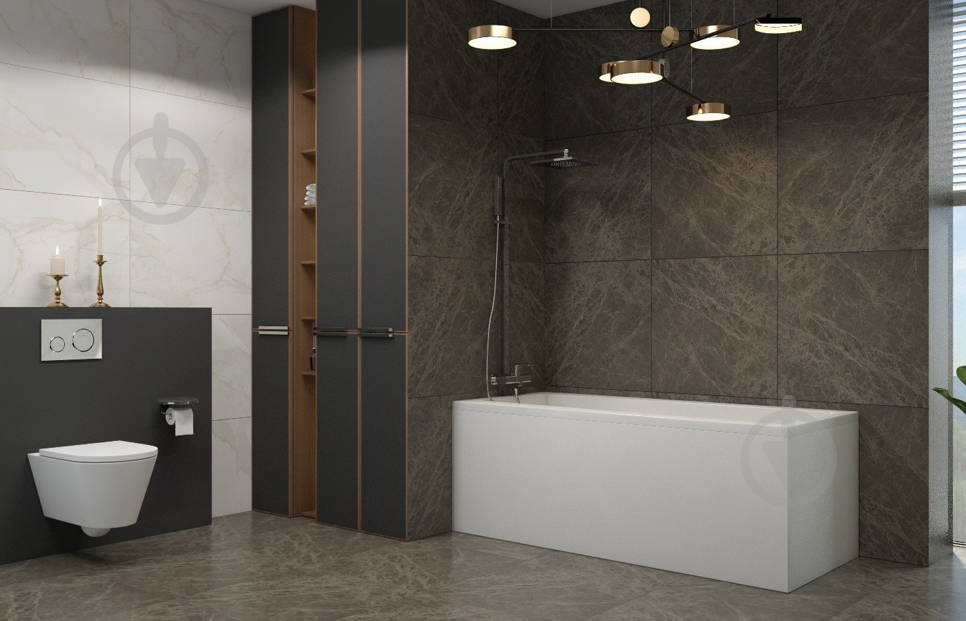 Ванна акриловая Lavinia Boho Rock 1700х750 см с ножками и лицевым экраном - фото 9