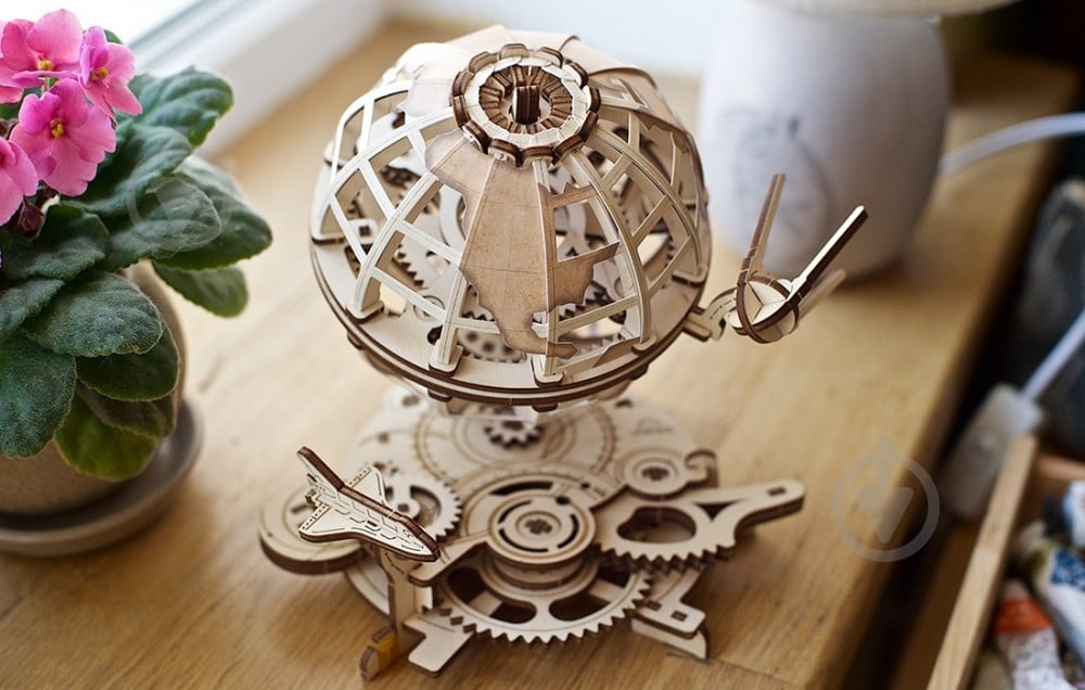 Дерев'яний 3D-конструктор UGEARS Глобус - фото 16