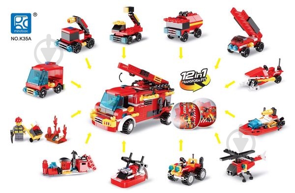 Конструктор MINDBOX в яйці серії CITY FIRE в асортименті K35A - фото 3