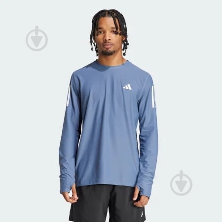 Футболка Adidas OTR B LS IN1488 р.M синій - фото 1