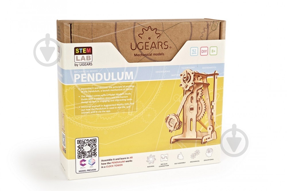 Деревянный 3D-конструктор UGEARS Маятник - фото 6 Деревянный 3D-конструктор UGEARS Маятник - фото 6