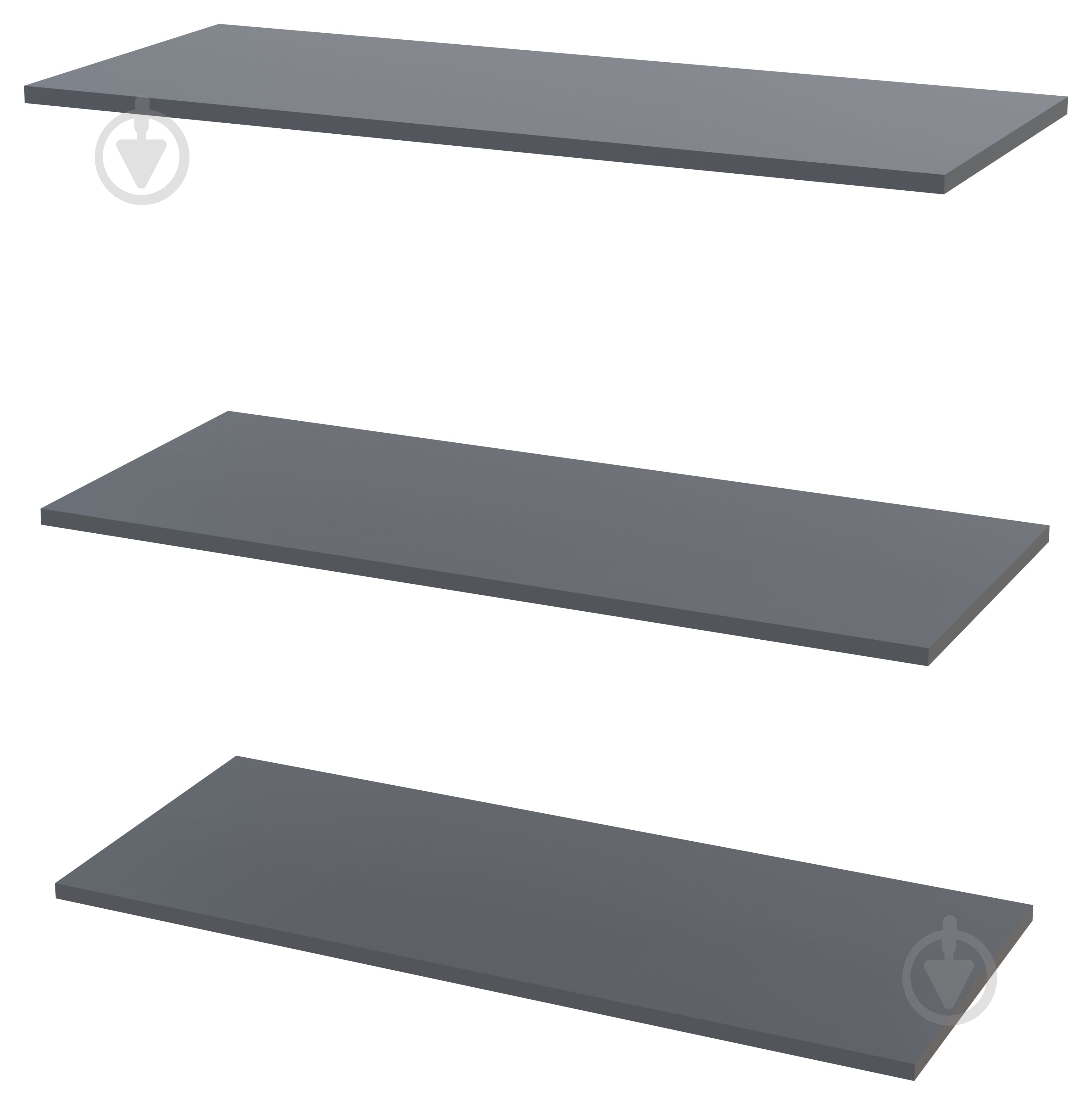 Комплект полок Doros Promo 3 шт. 16867350 графит - фото 1 Комплект полок Doros Promo 3 шт. 16867350 графит - фото 1