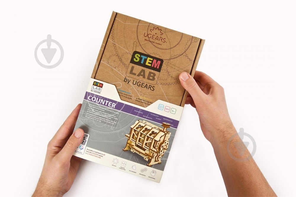 Деревянный 3D-конструктор UGEARS Счетчик - фото 17
