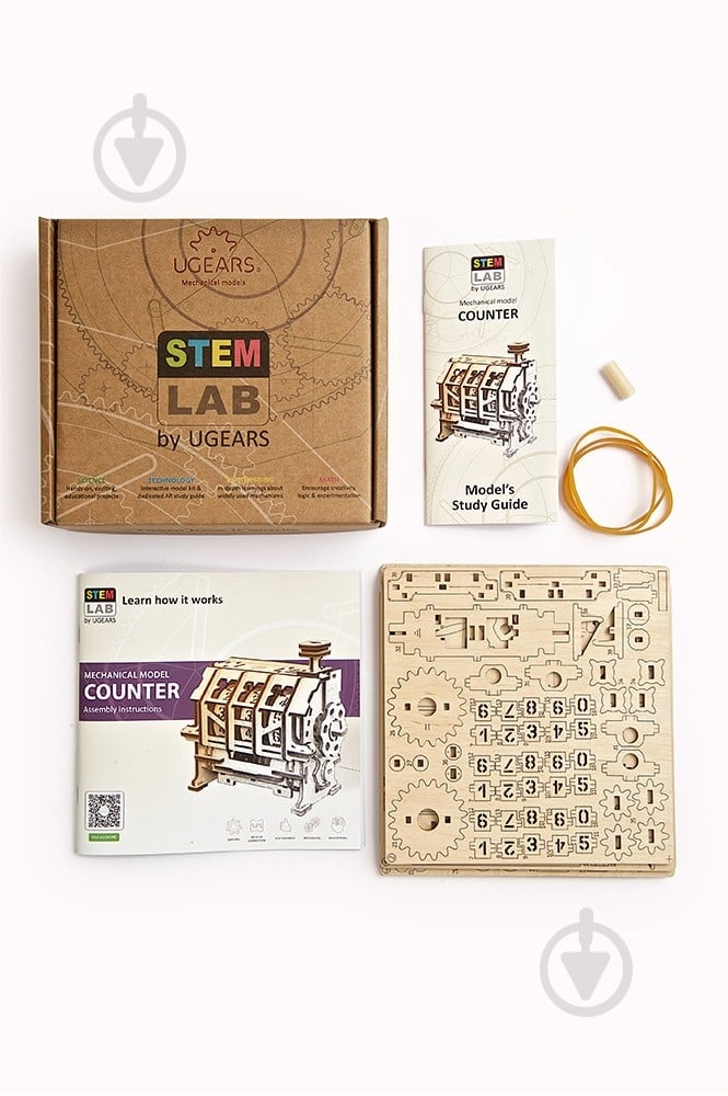 Деревянный 3D-конструктор UGEARS Счетчик - фото 25