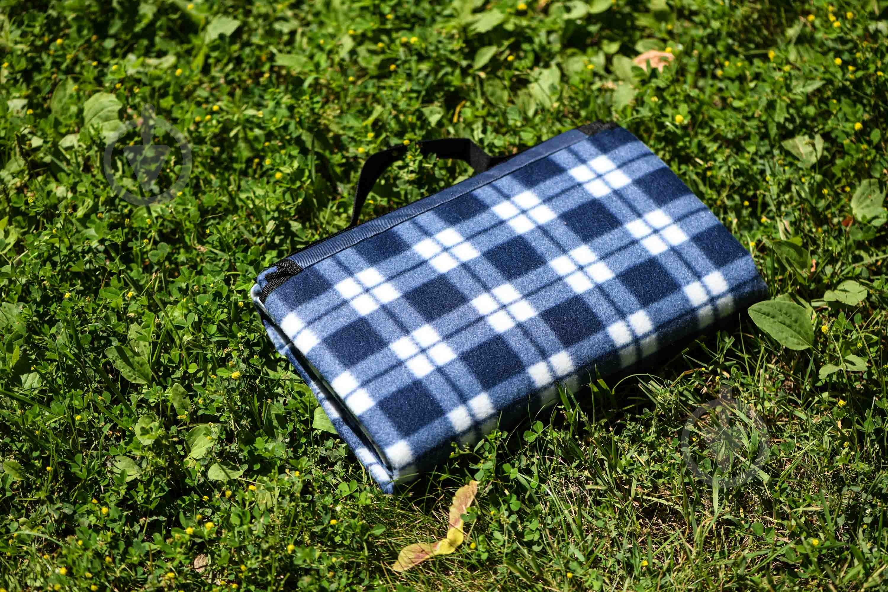 Плед Picnic клетка 130x170 см синий Ardesto - фото 16