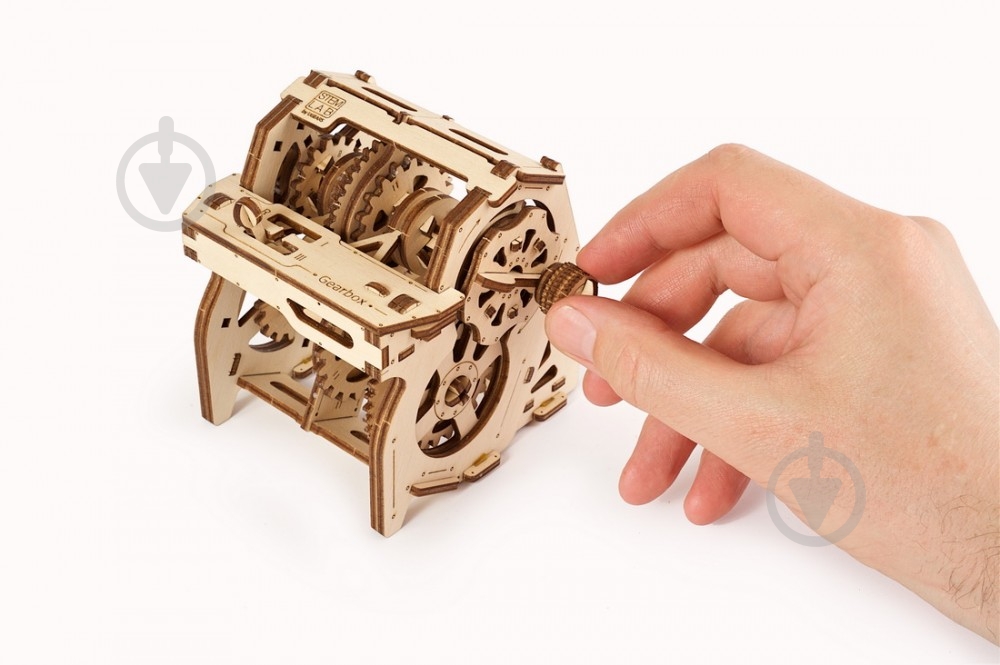 Деревянный 3D-конструктор UGEARS Коробка передач - фото 7 Деревянный 3D-конструктор UGEARS Коробка передач - фото 7