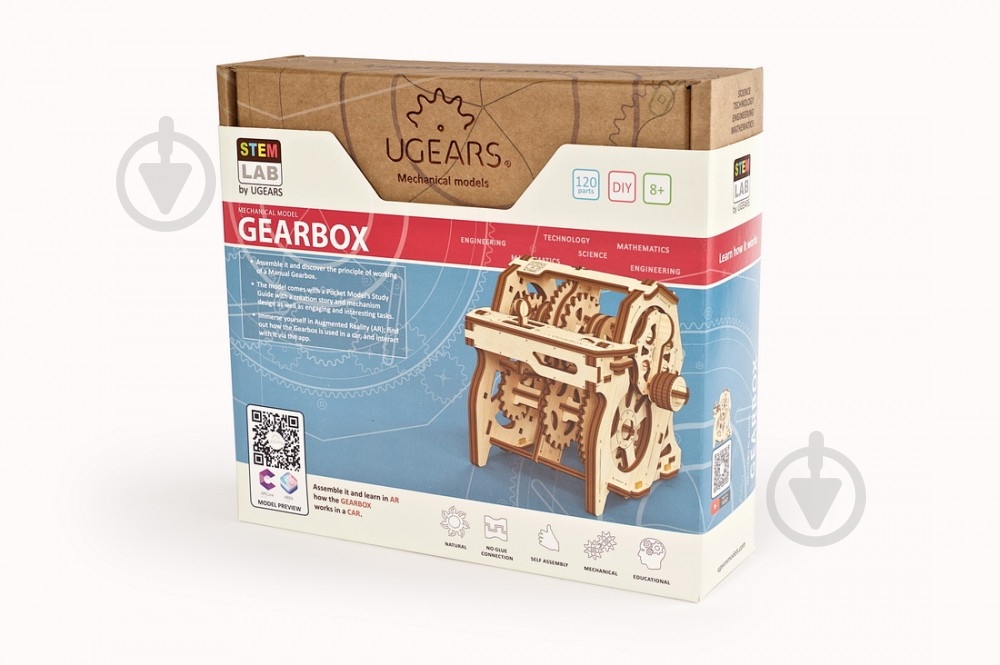 Деревянный 3D-конструктор UGEARS Коробка передач - фото 18 Деревянный 3D-конструктор UGEARS Коробка передач - фото 18