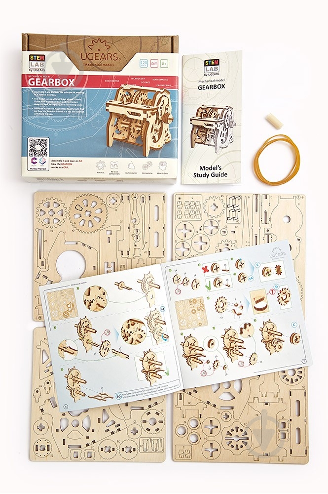 Деревянный 3D-конструктор UGEARS Коробка передач - фото 25 Деревянный 3D-конструктор UGEARS Коробка передач - фото 25