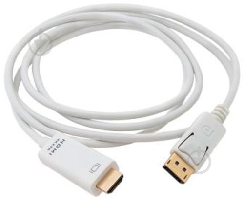 Кабель EXTRADIGITAL DisplayPort 1.2 - HDMI 2 м white (KBD1669) - фото 5