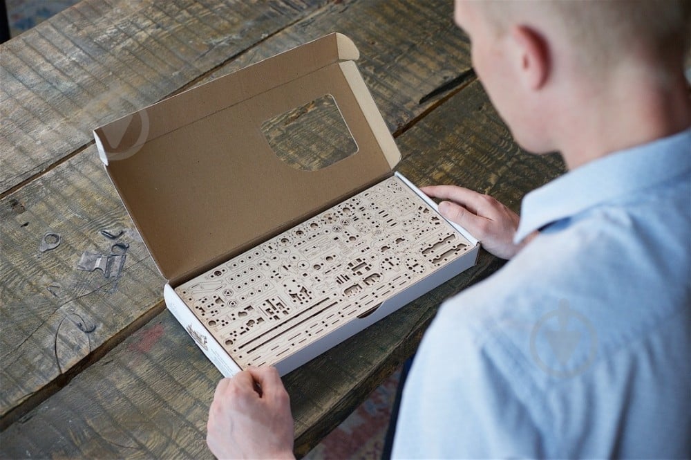 Дерев'яний 3D-конструктор UGEARS Науково-дослідне судно - фото 27