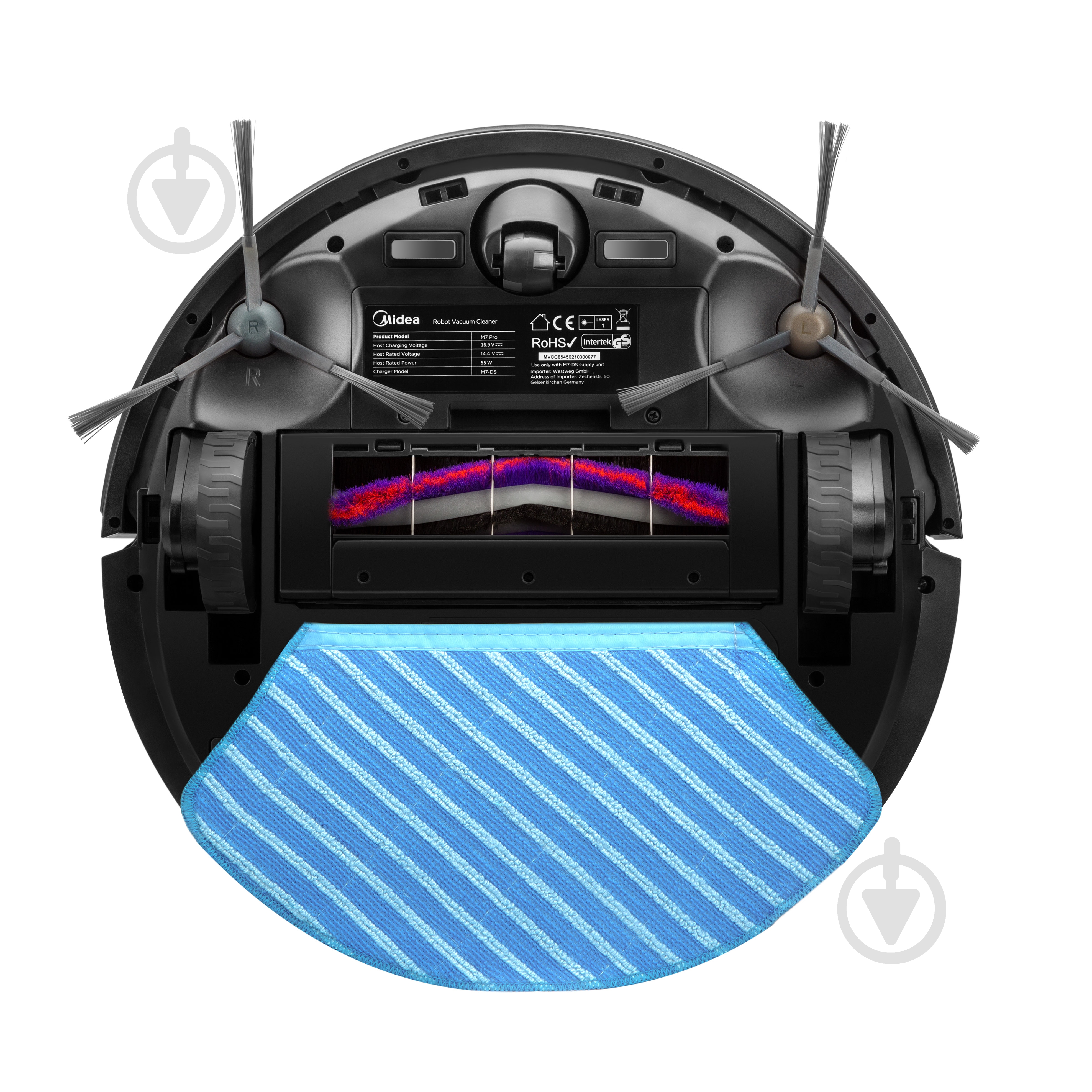 Робот-пылесос моющий Midea M7 pro black - фото 9