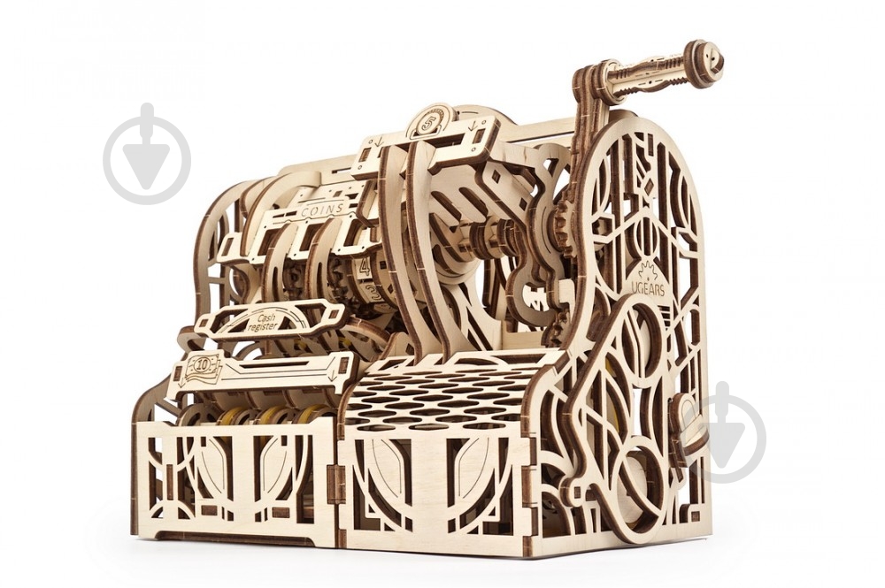 Деревянный 3D-конструктор UGEARS Кассовый аппарат - фото 1 Деревянный 3D-конструктор UGEARS Кассовый аппарат - фото 1