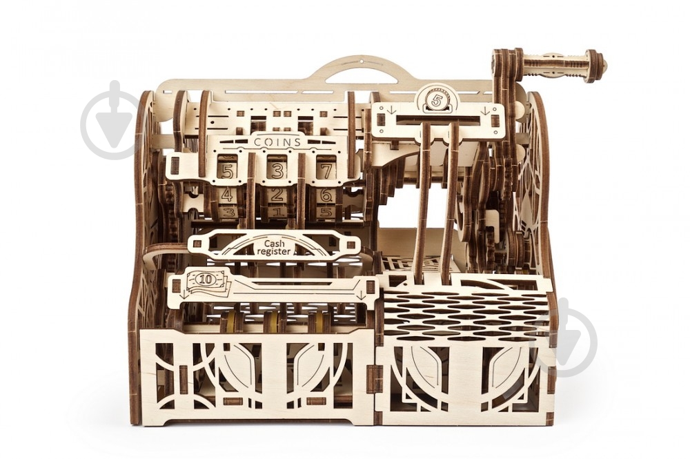 Деревянный 3D-конструктор UGEARS Кассовый аппарат - фото 4 Деревянный 3D-конструктор UGEARS Кассовый аппарат - фото 4