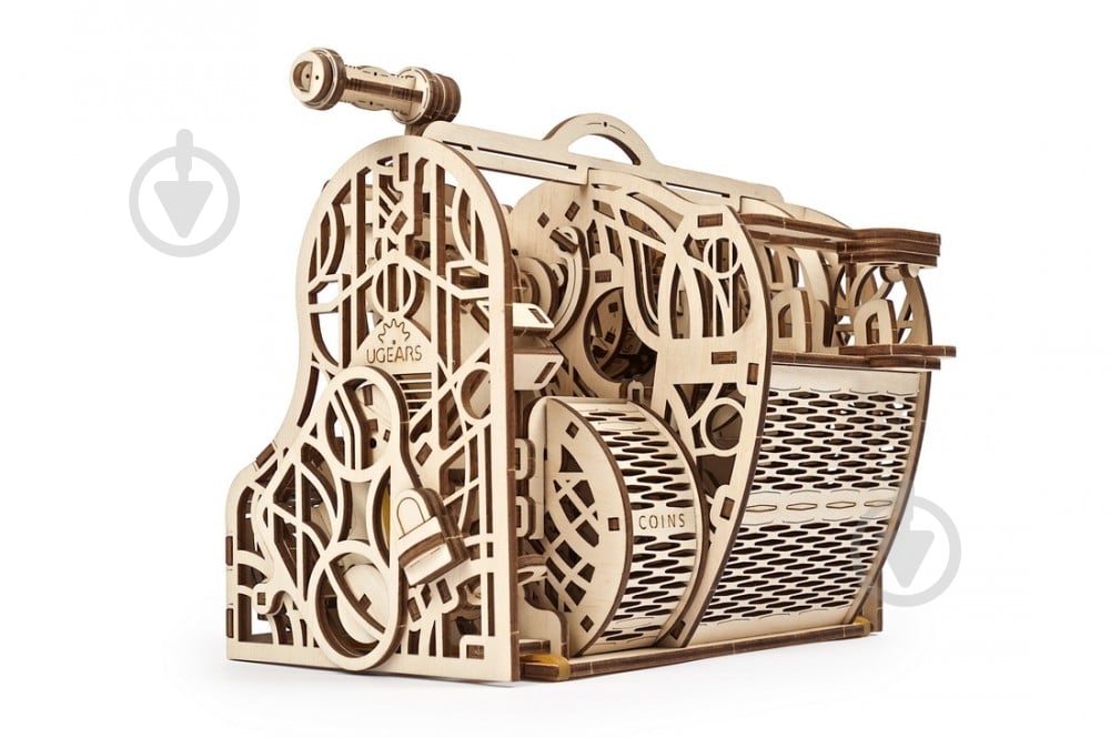 Деревянный 3D-конструктор UGEARS Кассовый аппарат - фото 5 Деревянный 3D-конструктор UGEARS Кассовый аппарат - фото 5