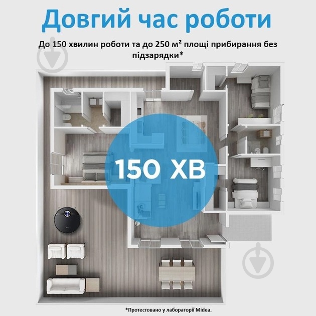 Робот-пылесос моющий Midea S8+ black - фото 24