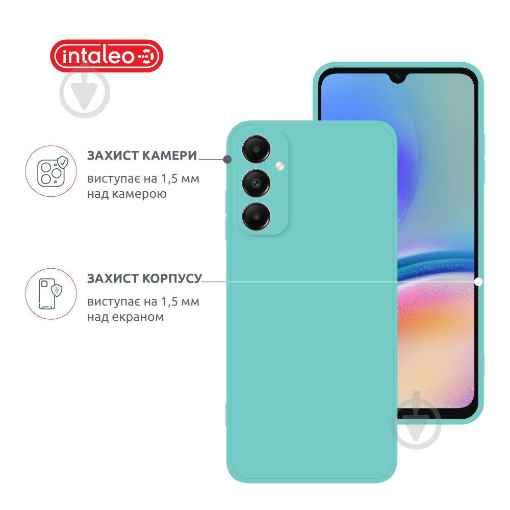 Чехол Intaleo SoftShell для Samsung Galaxy A05s мятный - фото 3
