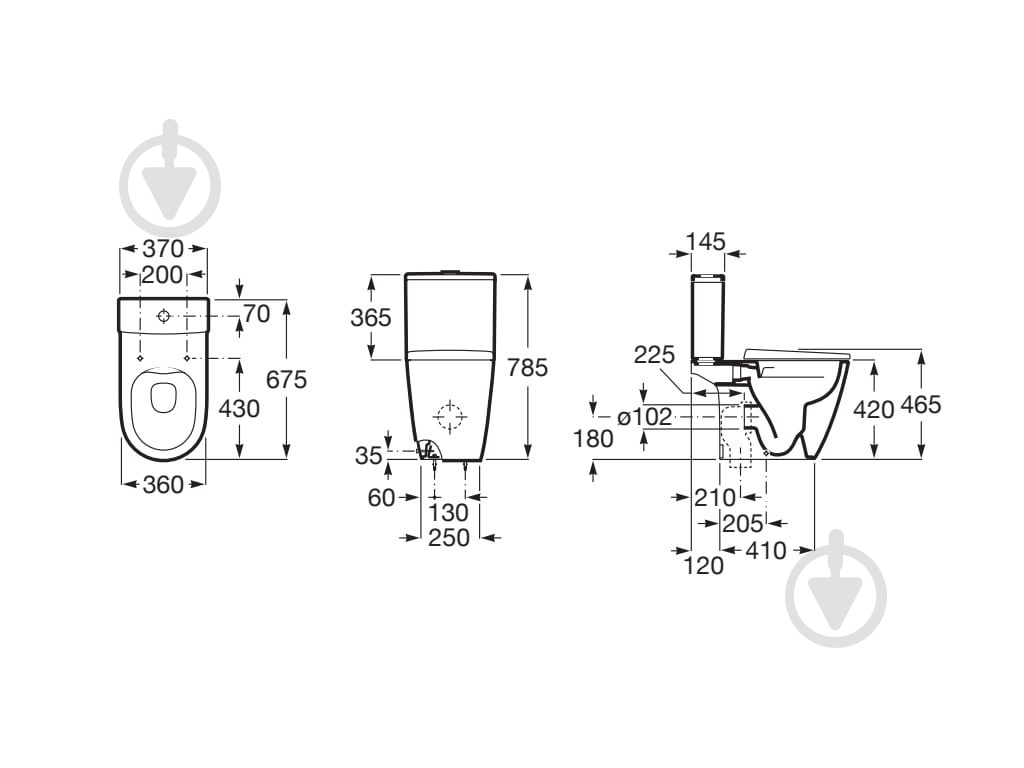 Бачок для унітаза ROCA ONA 3/4,5 л - фото 4