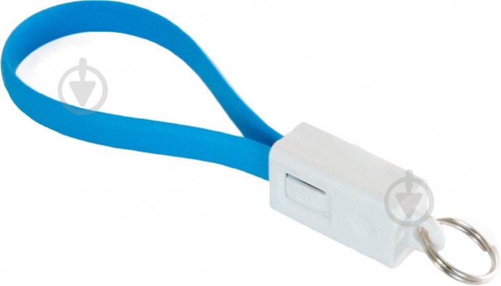 Кабель EXTRADIGITAL Micro USB to USB - брелок 0,18 м Blue (KBU1785) - фото 1