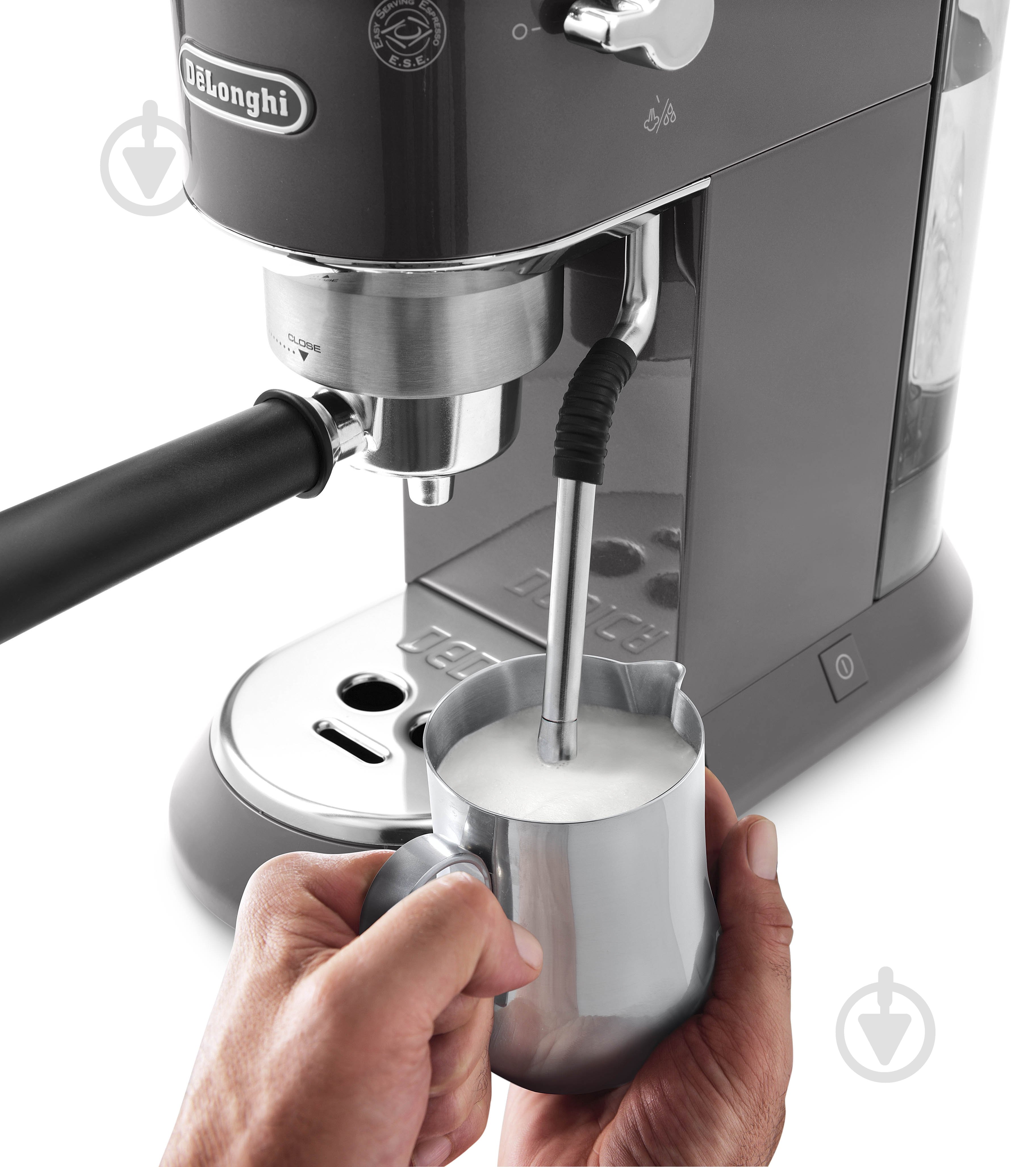 Кавоварка ріжкова Delonghi Dedica Arte EC885.GY - фото 8