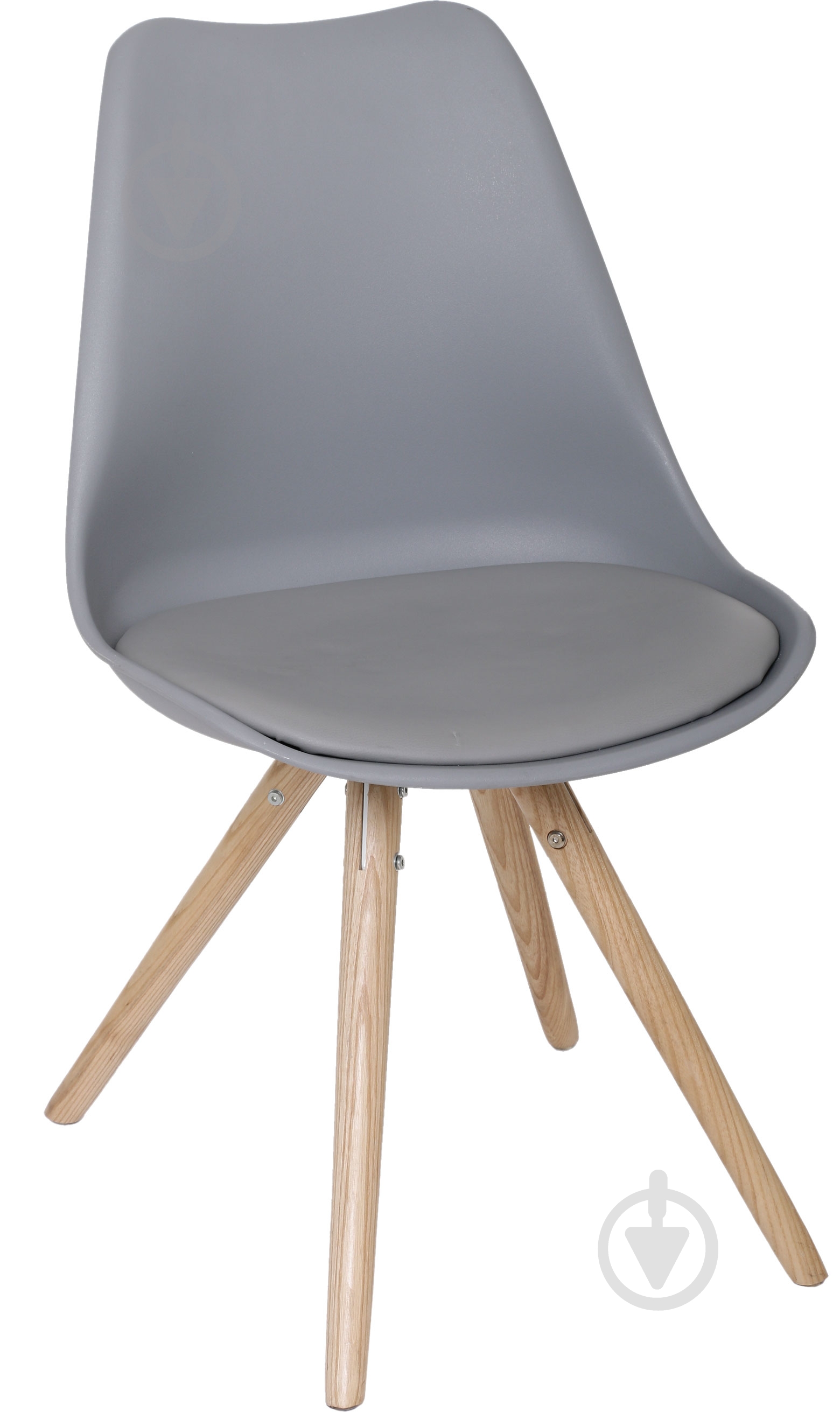 Стул обеденный PC-08N серый серыйдерево светлое/серый - фото 1