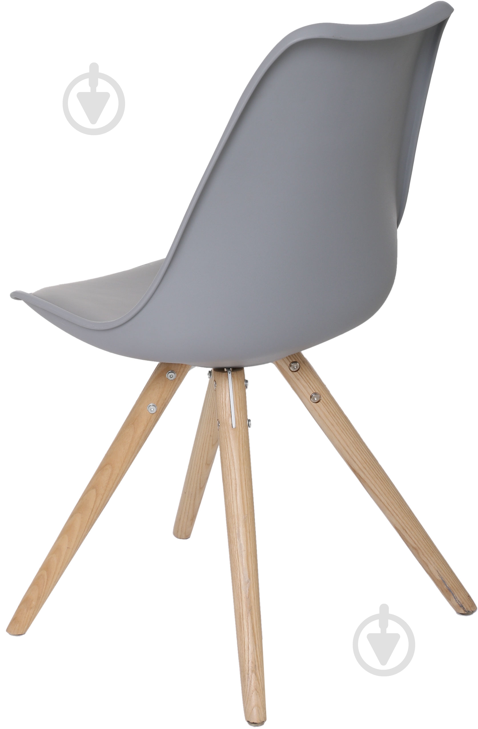 Стул обеденный PC-08N серый серыйдерево светлое/серый - фото 3