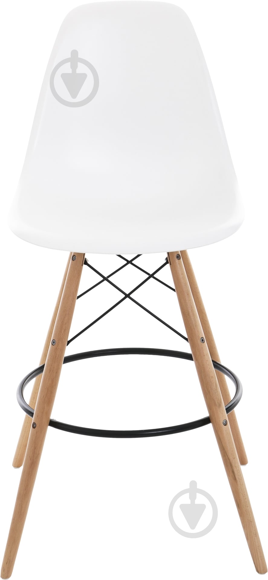 Стілець барний АС-016WH білий - фото 2