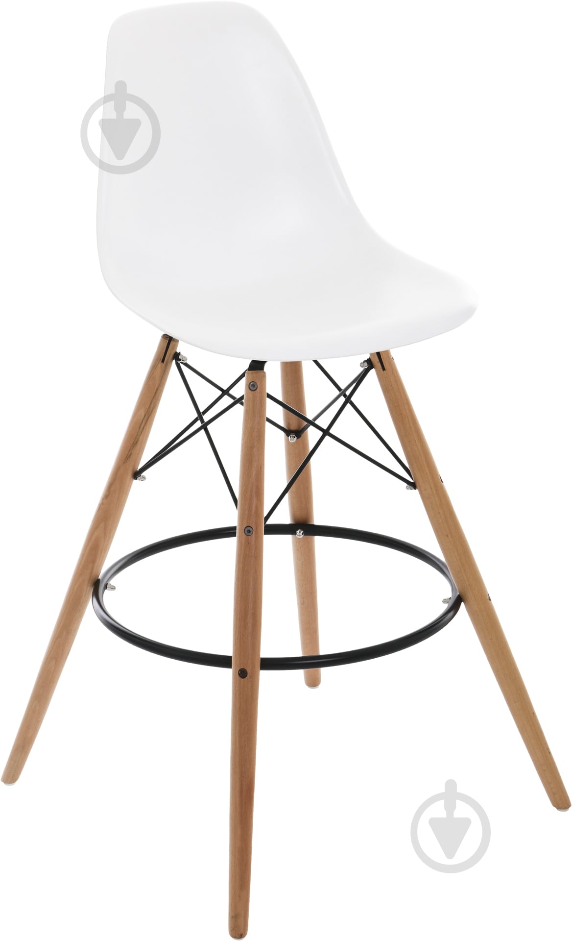 Стілець барний АС-016WH білий - фото 1