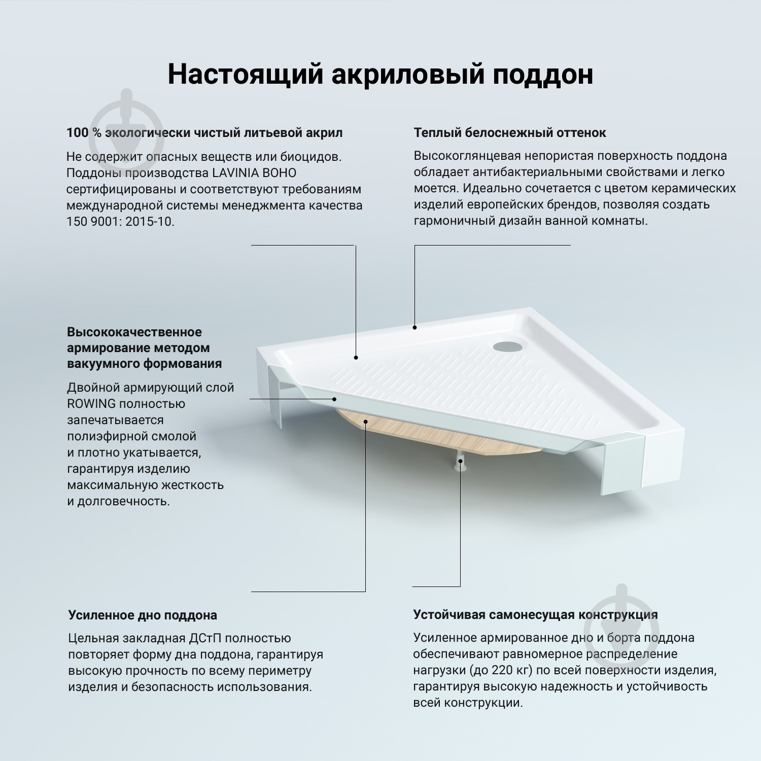 Поддон акриловый Rock 37071800 - фото 8 Поддон акриловый Rock 37071800 - фото 8
