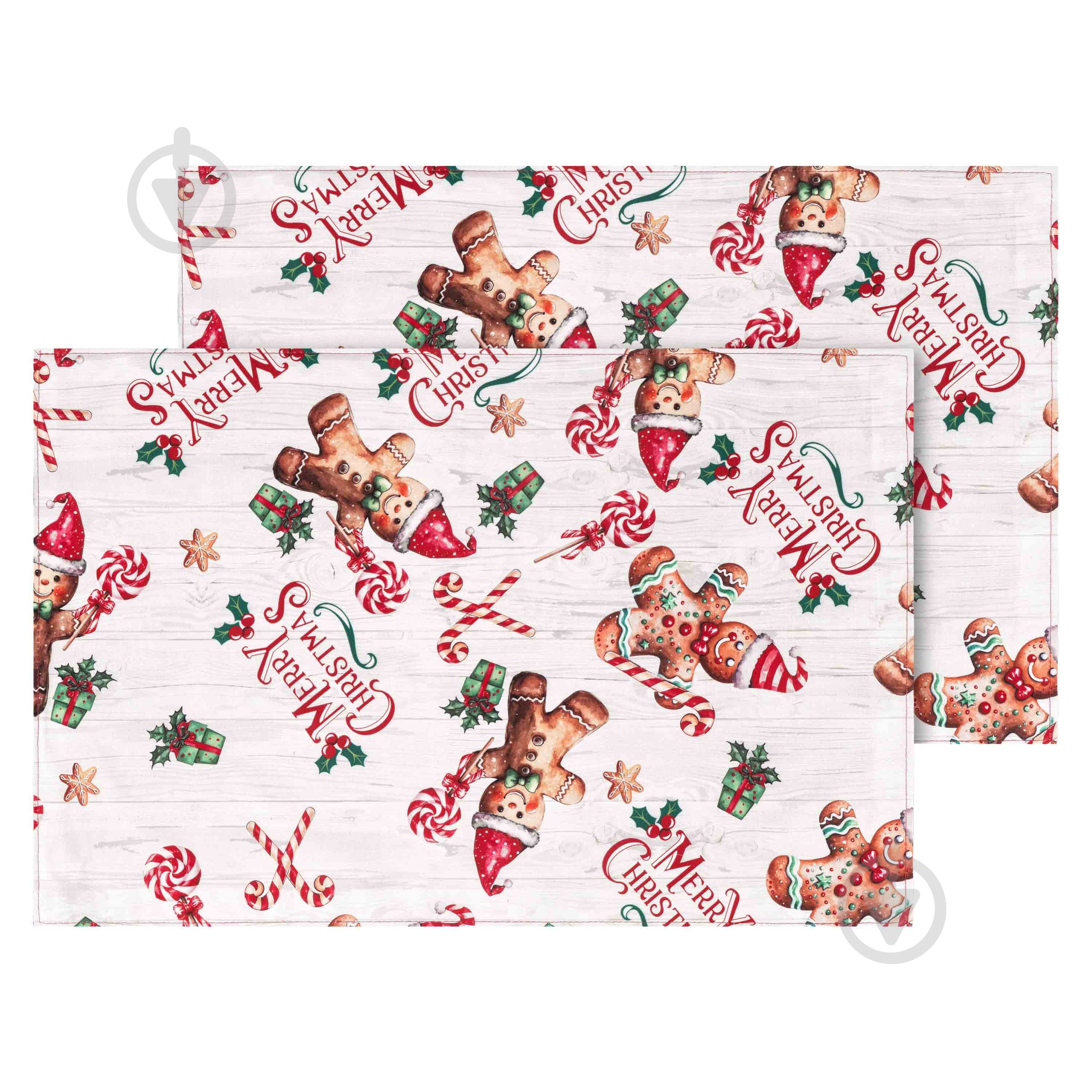 Набор салфеток Ardesto Christmas Gingerbrea 30x45 см красный - фото 1 Набор салфеток Ardesto Christmas Gingerbrea 30x45 см красный - фото 1