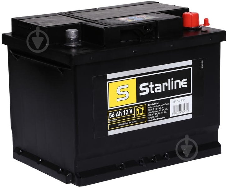 Акумулятор автомобільний STARLINE BA SL 55P 66Ah 480A 12V «+» праворуч (BA SL 55P) - фото 1 Акумулятор автомобільний STARLINE BA SL 55P 66Ah 480A 12V «+» праворуч (BA SL 55P) - фото 1