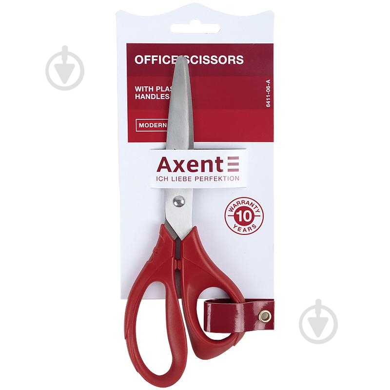 Ножницы Modern 20 см красные Axent 6411-06-A - фото 3