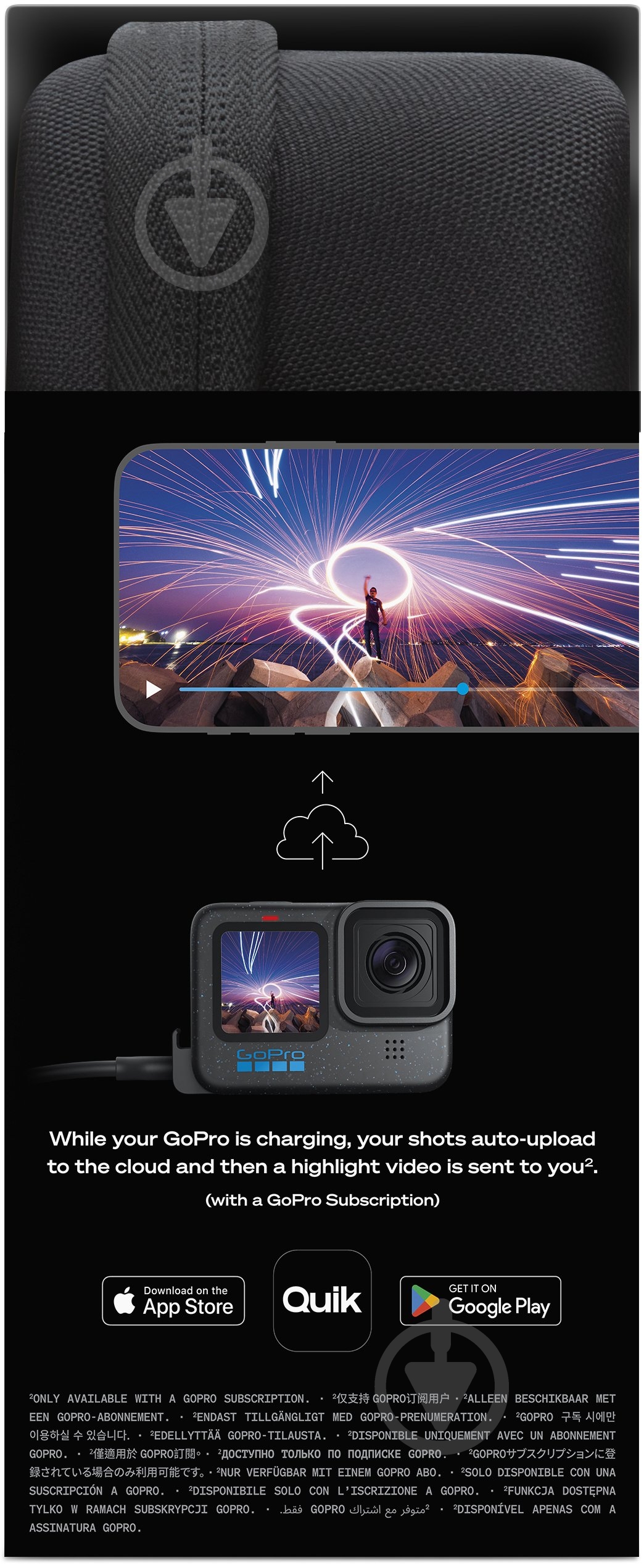 Екшн-камера GoPro HERO12 Creator Edition black (CHDFB-121-EU) - фото 15 Екшн-камера GoPro HERO12 Creator Edition black (CHDFB-121-EU) - фото 15