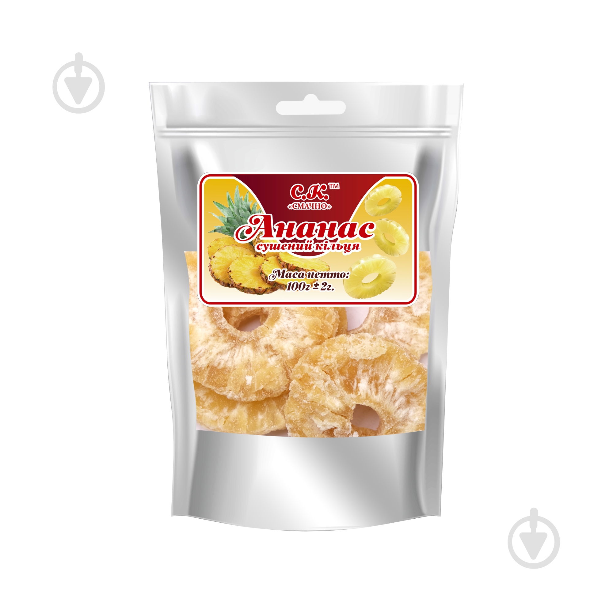 Ананас Смачно кольца 100 г - фото 1